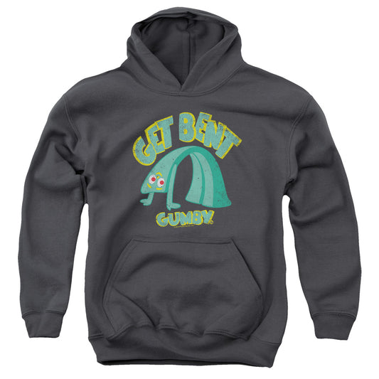 Gumby Get Bent Kids Youth Hoodie Charcoal