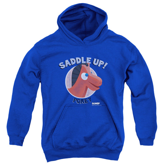 Gumby Saddle Up Kids Youth Hoodie Royal