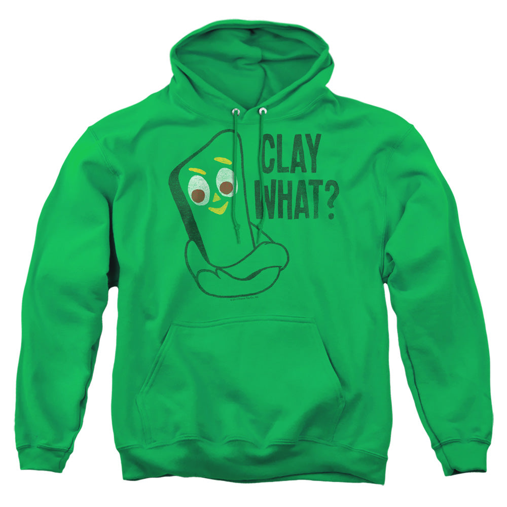 Gumby Clay What Mens Hoodie Kelly Green