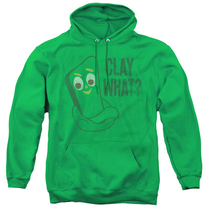 Gumby Clay What Mens Hoodie Kelly Green