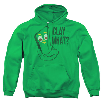 Gumby Clay What Mens Hoodie Kelly Green