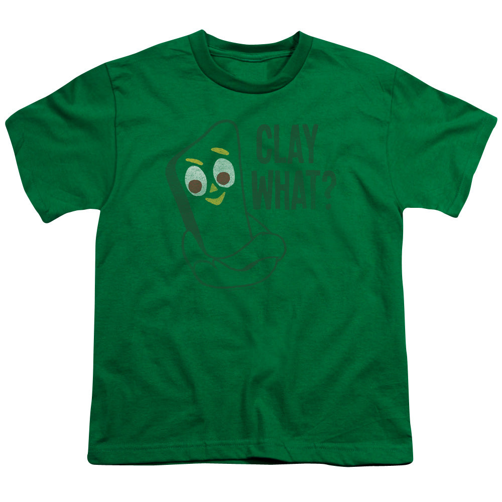Gumby Clay What Kids Youth T Shirt Kelly Green