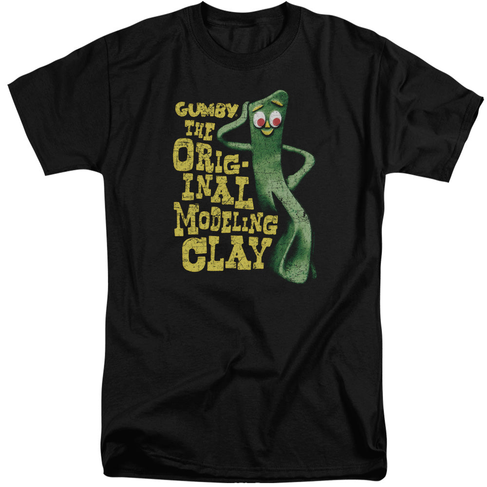 Gumby So Punny Mens Tall T Shirt Black Officially Licensed
