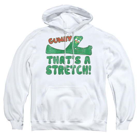 Gumby Thatâ€™S A Stretch Mens Hoodie White Officially Licensed