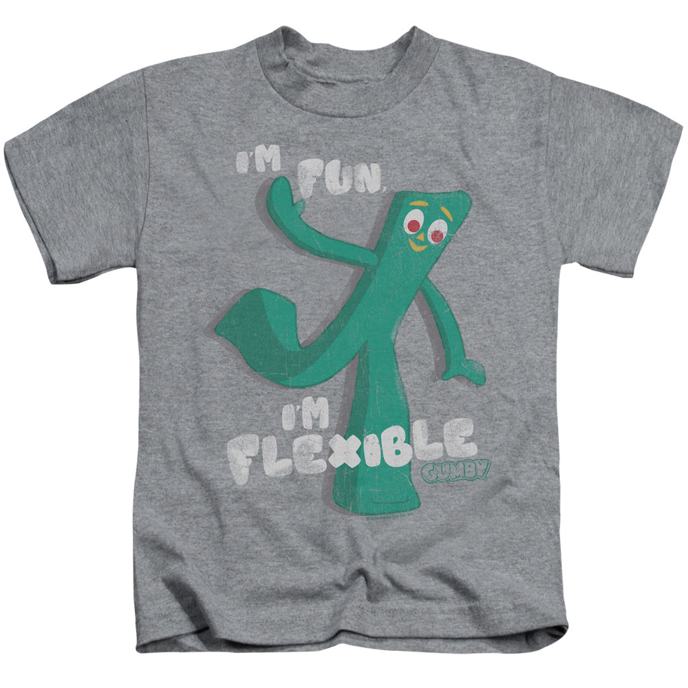 Gumby Flex Juvenile Kids Youth T Shirt Athletic Heather