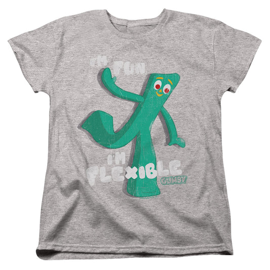 Gumby Flex Womens T Shirt Athletic Heather