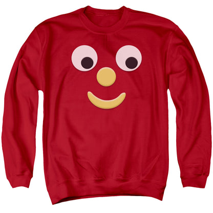 Gumby Blockhead J Mens Crewneck Sweatshirt Red