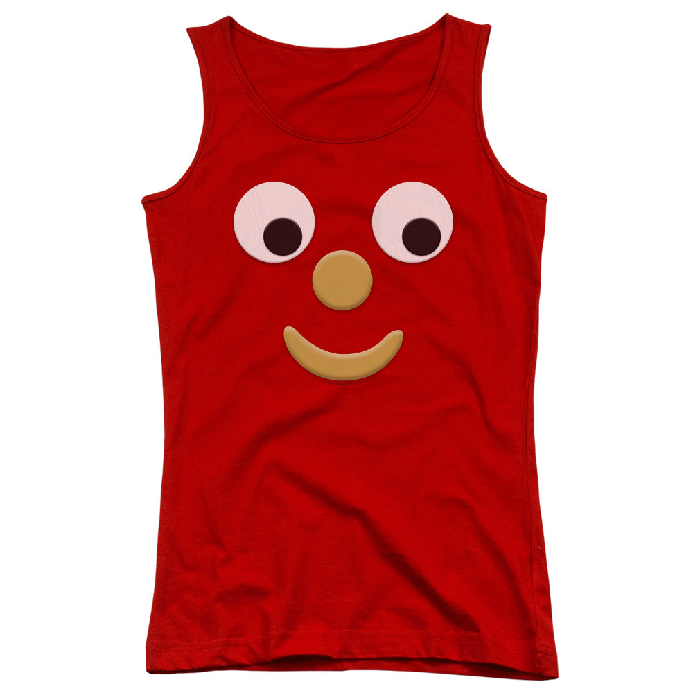 Gumby Blockhead J Womens Tank Top Shirt Red