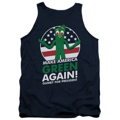 Gumby For President Mens Tank Top Shirt Navy