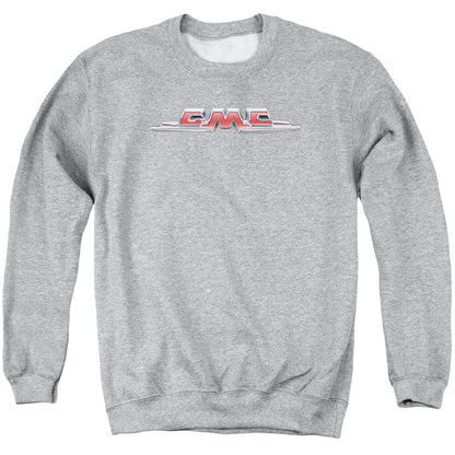 Gmc Chrome Logo Mens Crewneck Sweatshirt Athletic Heather