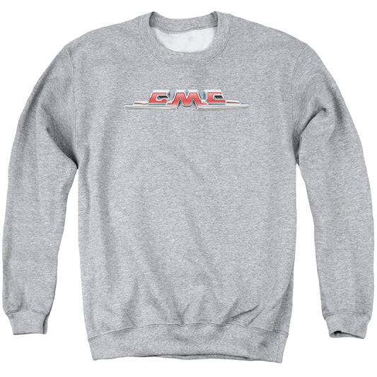 Gmc Chrome Logo Mens Crewneck Sweatshirt Athletic Heather