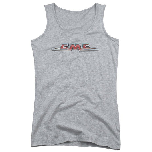 Gmc Chrome Logo Womens Tank Top Shirt Athletic Heather