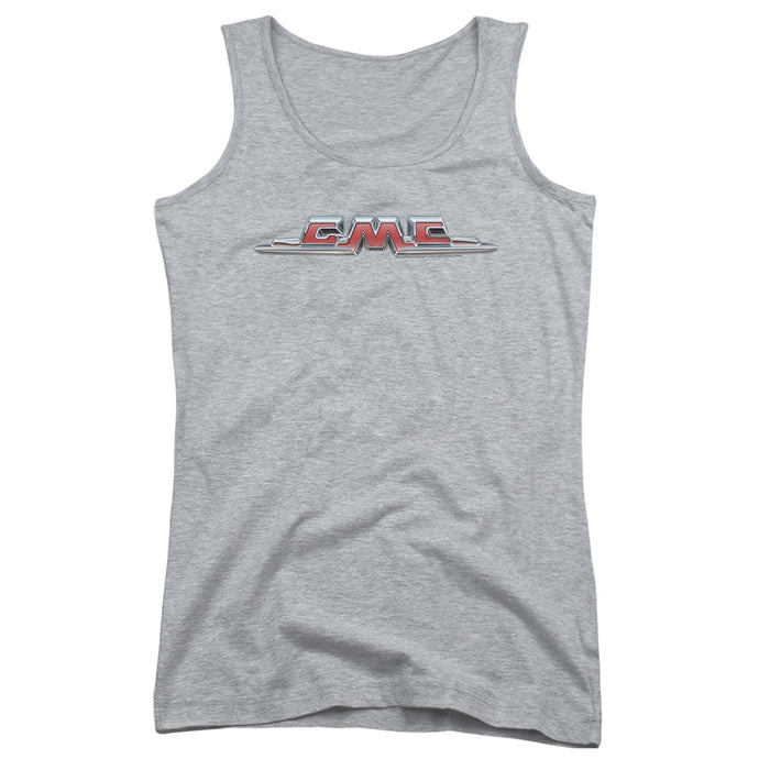 Gmc Chrome Logo Womens Tank Top Shirt Athletic Heather