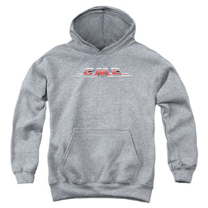 Gmc Chrome Logo Kids Youth Hoodie Athletic Heather