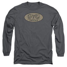 Load image into Gallery viewer, Gmc Vintage Oval Logo Mens Long Sleeve Shirt Charcoal