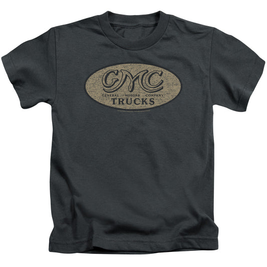 Gmc Vintage Oval Logo Juvenile Kids Youth T Shirt Charcoal