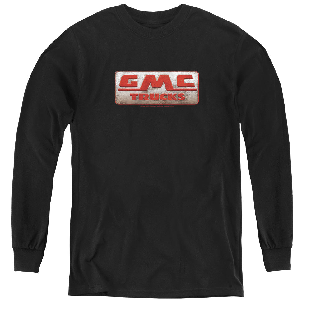 Gmc Beat Up 1959 Logo Long Sleeve Kids Youth T Shirt Black