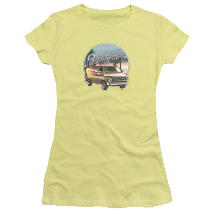 Gmc Vantastic Junior Sheer Cap Sleeve Womens T Shirt Banana