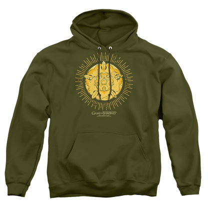 Game Of Thrones Tyrell Burst Logo Mens Hoodie Military Green