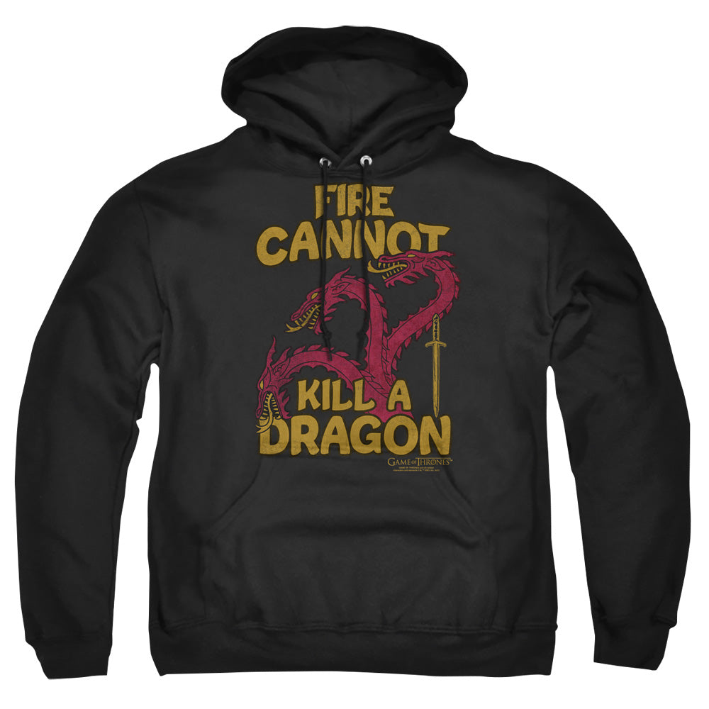 Game Of Thrones Dragons With Fire Mens Hoodie Black