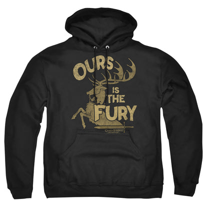 Game Of Thrones Fury Mens Hoodie Black