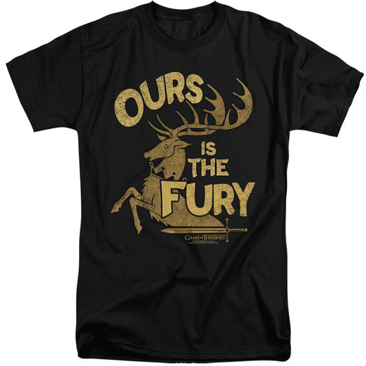 Game Of Thrones Fury Mens Tall T Shirt Black