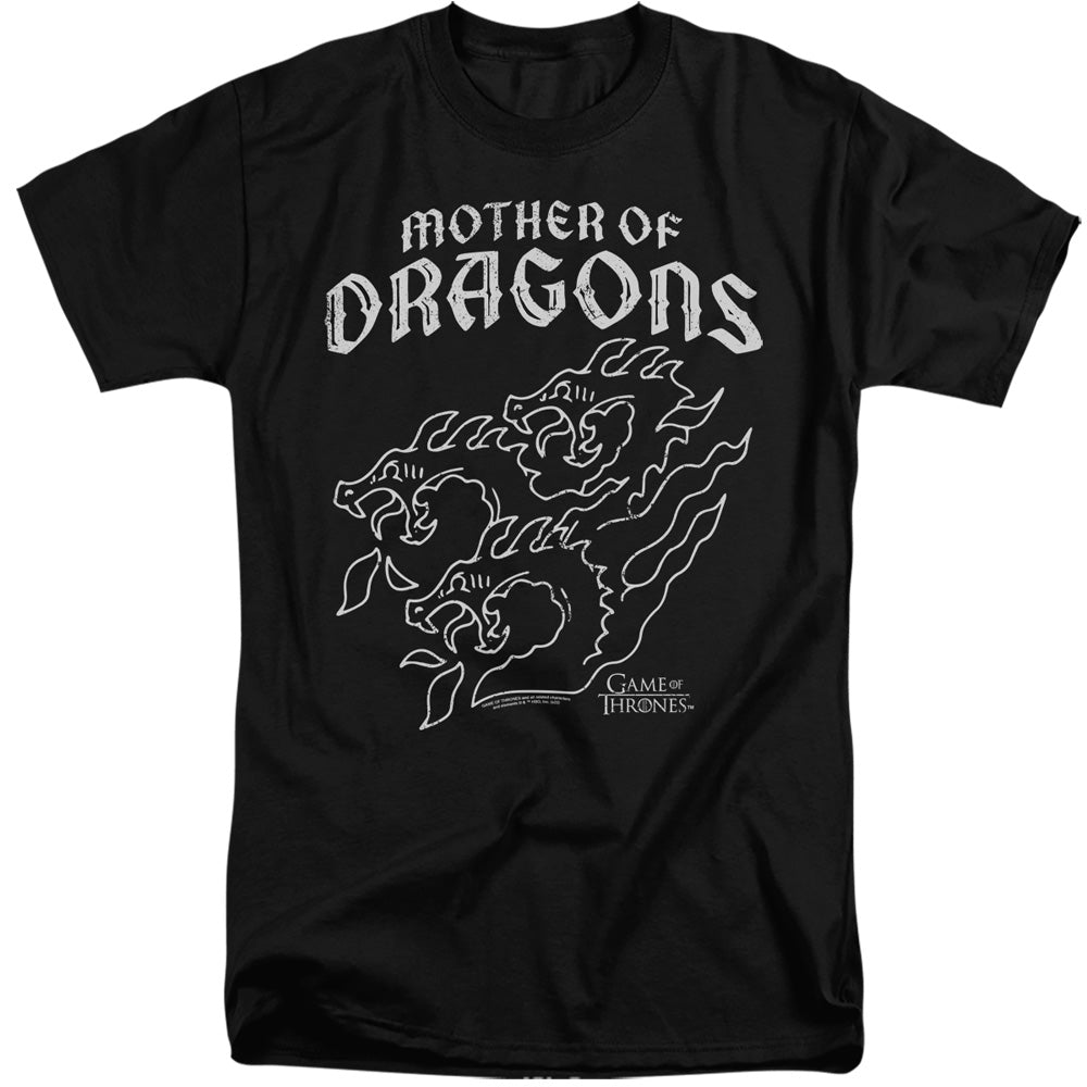 Game Of Thrones Mother Of Dragons Mens Tall T Shirt Black