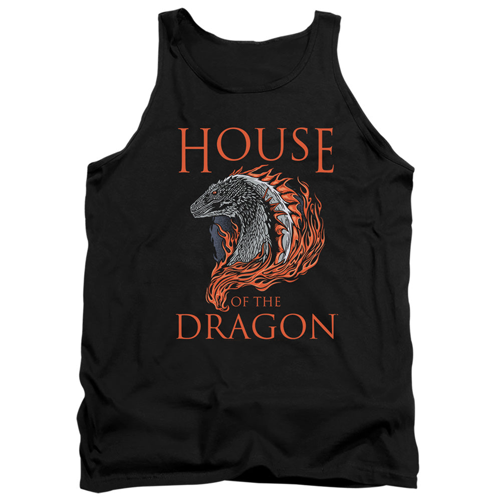 House Of The Dragon Hod Dragon Illustration Mens Tank Top Shirt Black