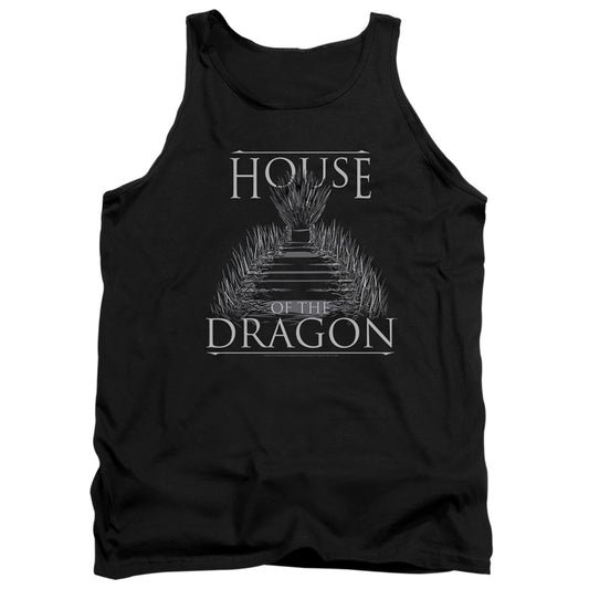 House Of The Dragon Sword Throne Mens Tank Top Shirt Black