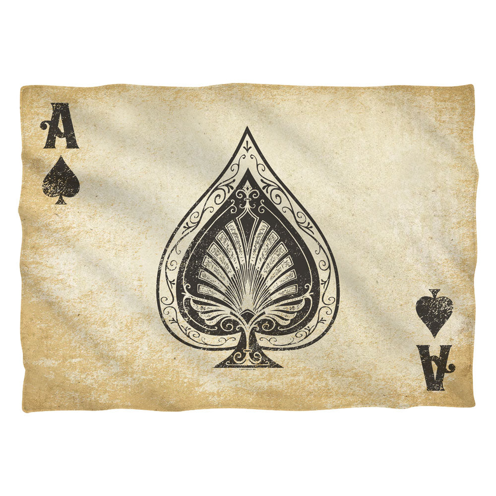 Aces Vintage Spade Cards Pillow Case