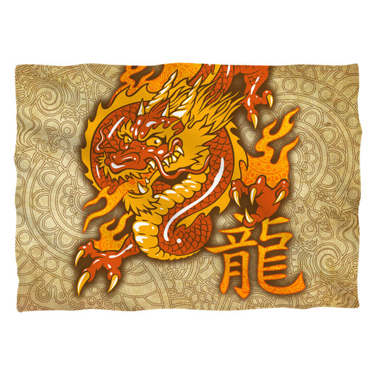 Oriental Dragon Pillow Case