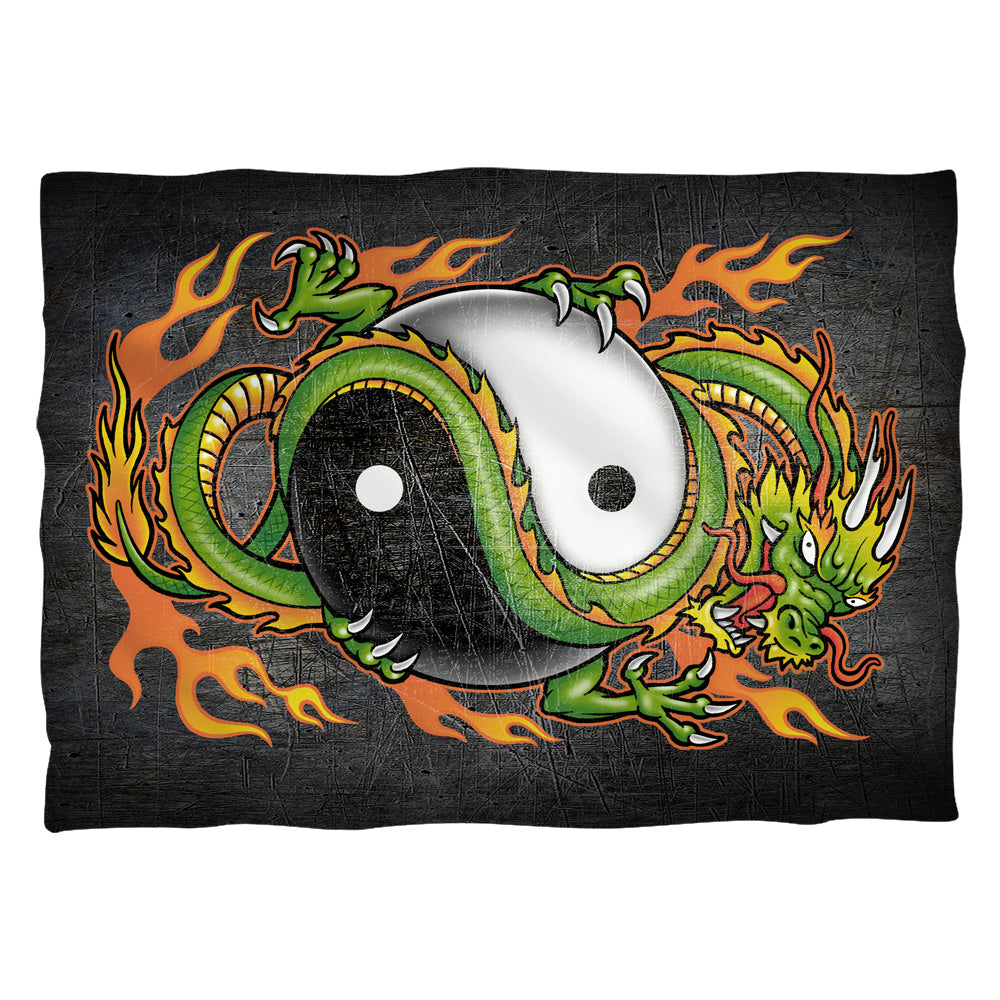 Yin Yang Dragon Pillow Case