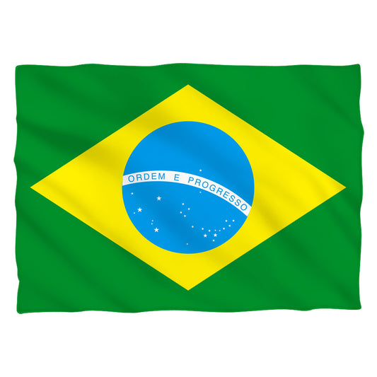 Brazil Flag World Flags Pillow Case