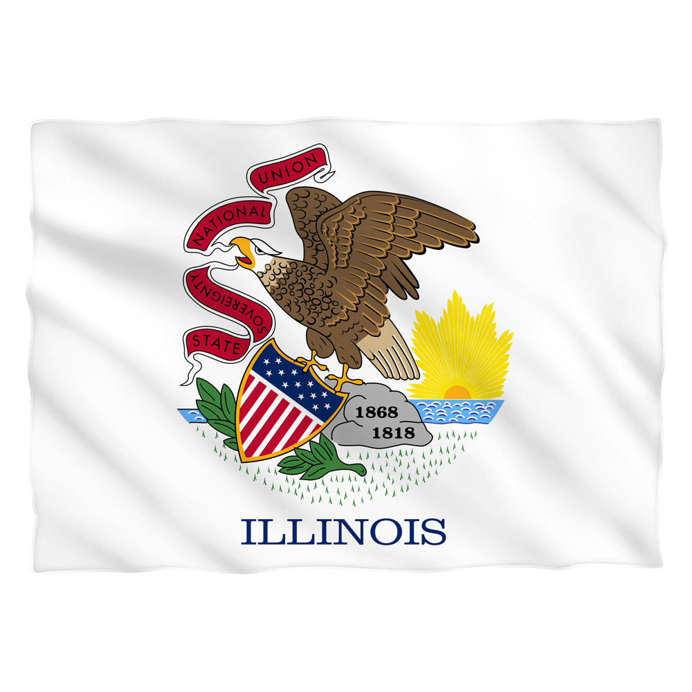 Illinois Flag USA State Flag Pillow Case