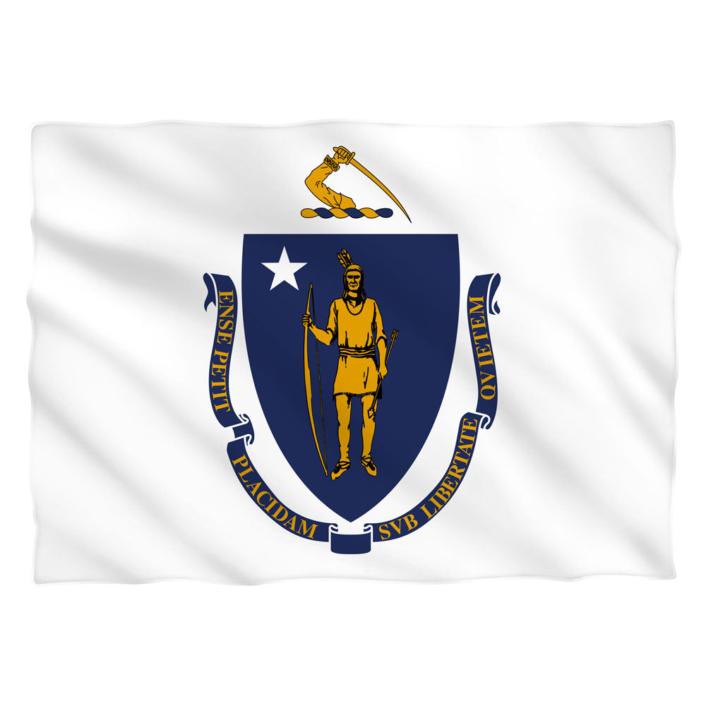 Massachusetts Flag USA State Flag Pillow Case