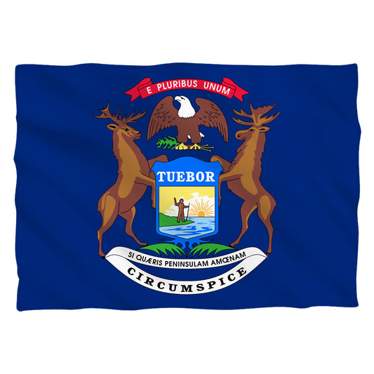 Michigan Flag USA State Flag Pillow Case