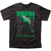 Load image into Gallery viewer, Godzilla World Destruction Tour Mens T Shirt Black