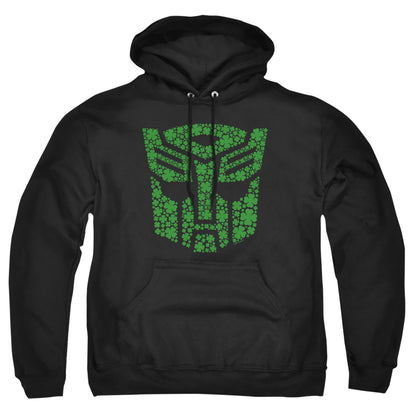 Transformers St. Patrick'S Day Autobot Shamrock Mens Hoodie Black