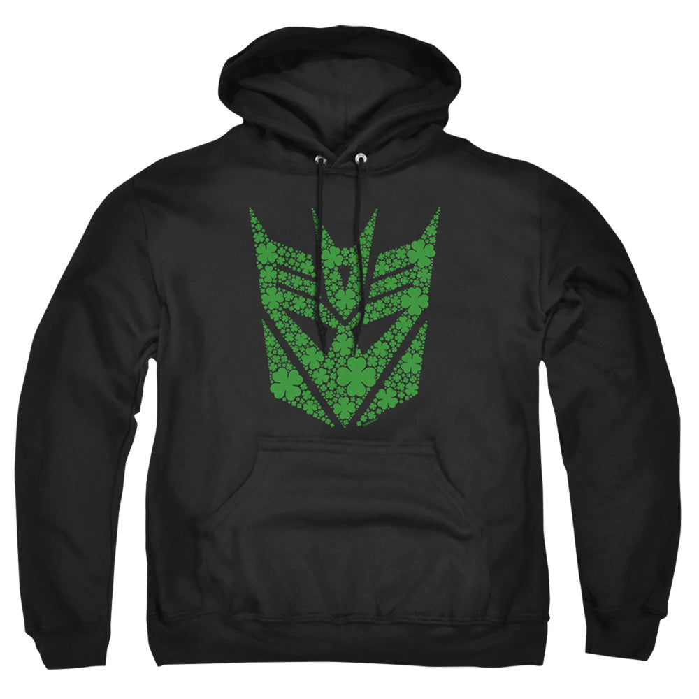 Transformers St. Patrick'S Day Decepticon Shamrock Mens Hoodie Black