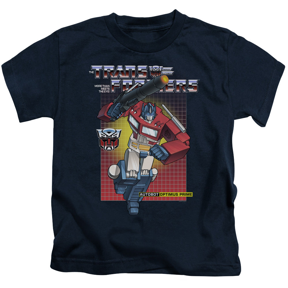 Transformers Optimus Prime Juvenile Kids Youth T Shirt Navy Blue