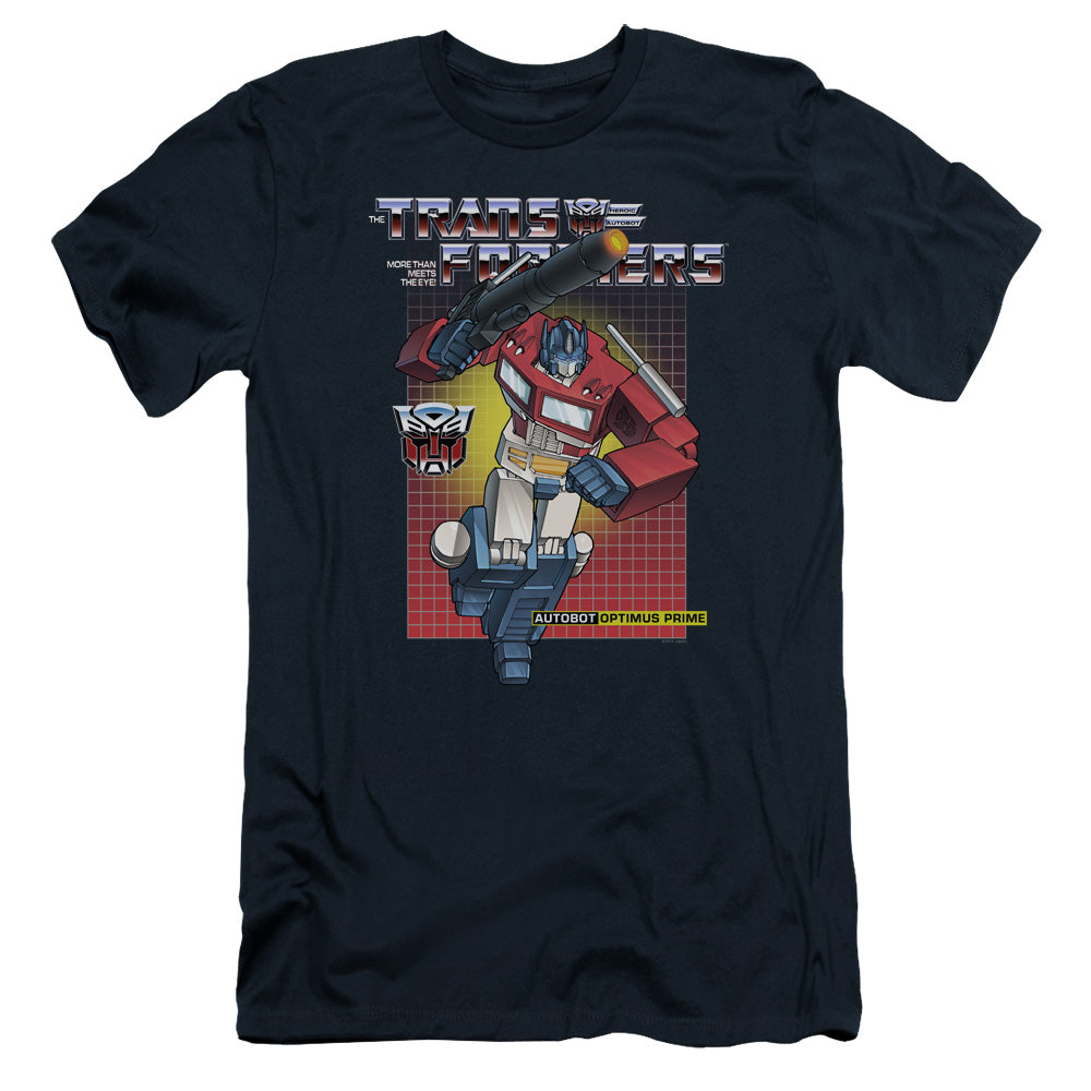 Transformers Optimus Prime Slim Fit Mens T Shirt Navy Blue