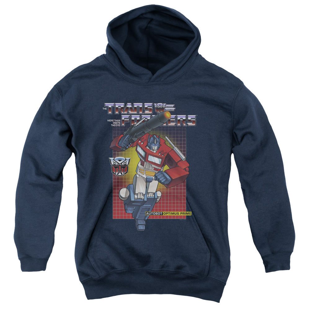 Transformers Optimus Prime Kids Youth Hoodie Navy Blue