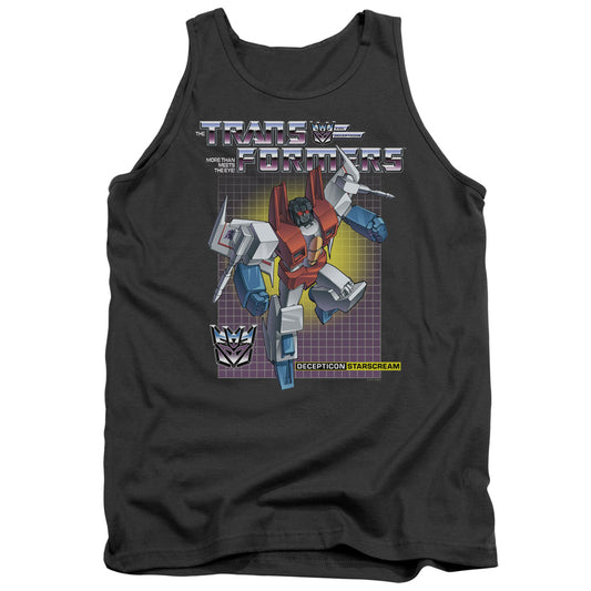 Transformers Starscream Mens Tank Top Shirt Charcoal