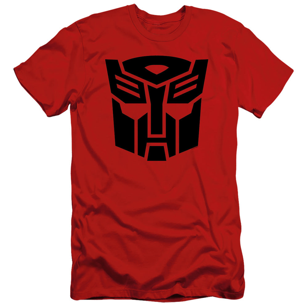 Transformers Autobot Slim Fit Mens T Shirt Red