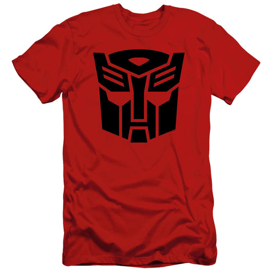 Transformers Autobot Slim Fit Mens T Shirt Red