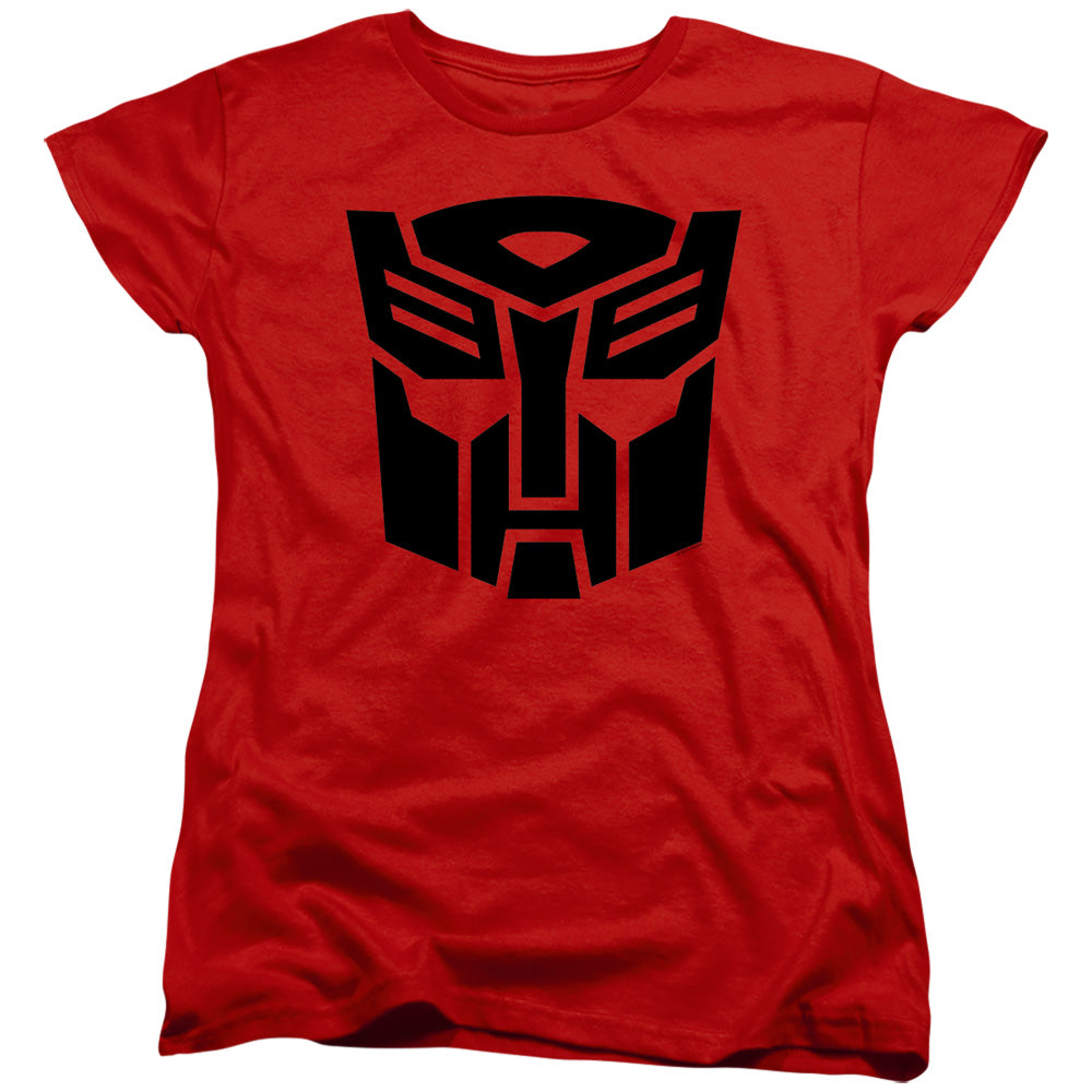 Transformers Autobot Womens T Shirt Red