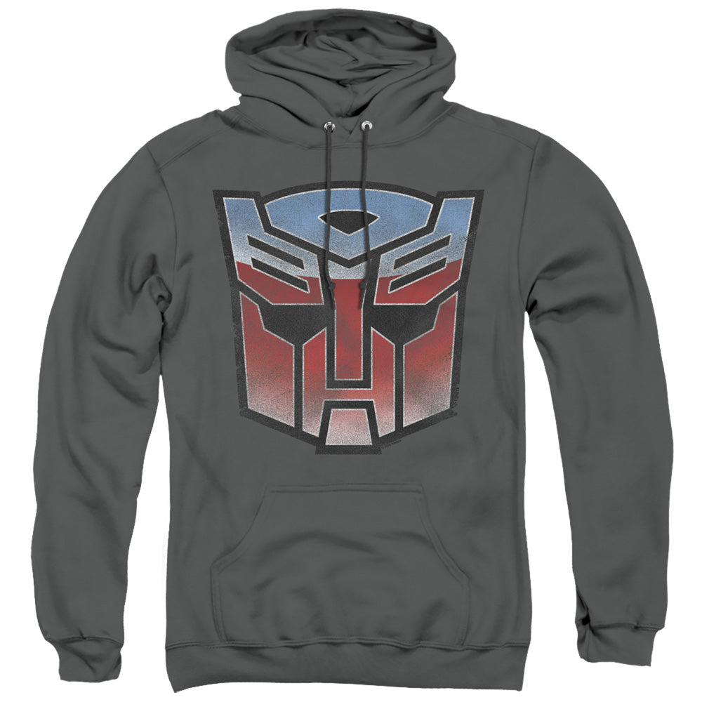 Transformers Vintage Autobot Logo Mens Hoodie Charcoal