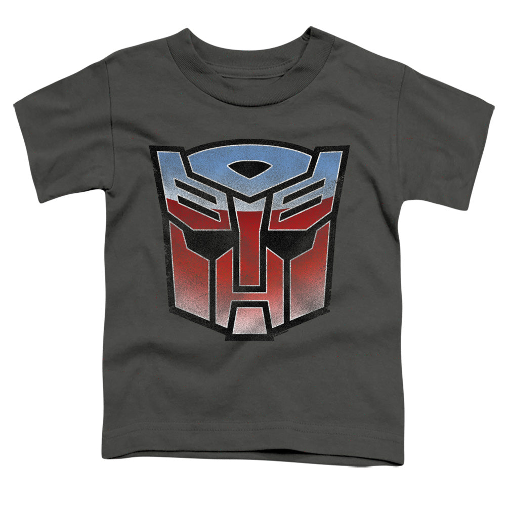 Transformers Vintage Autobot Logo Toddler Kids Youth T Shirt Charcoal