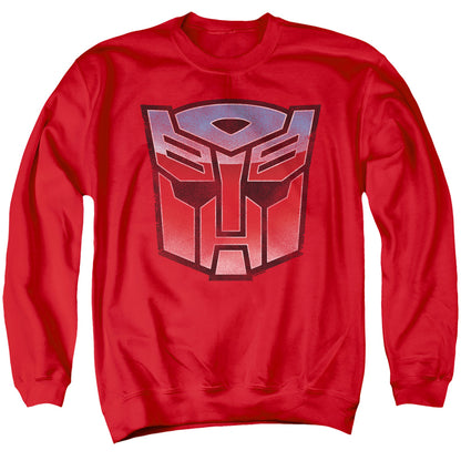 Transformers Vintage Autobot Logo Mens Crewneck Sweatshirt Red