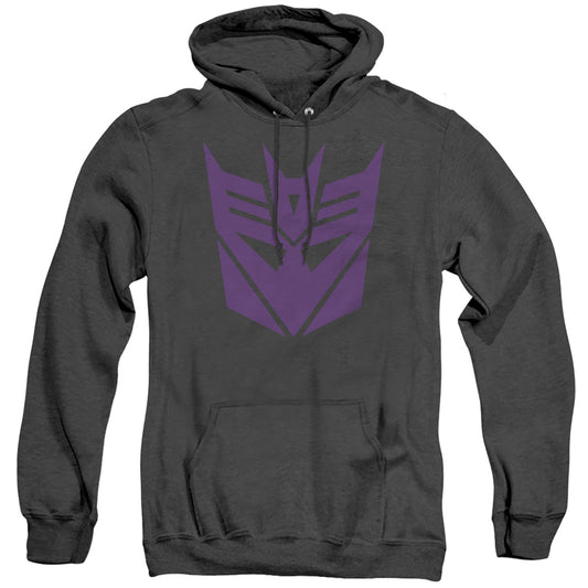 Transformers Decepticon Mens Heather Hoodie Black